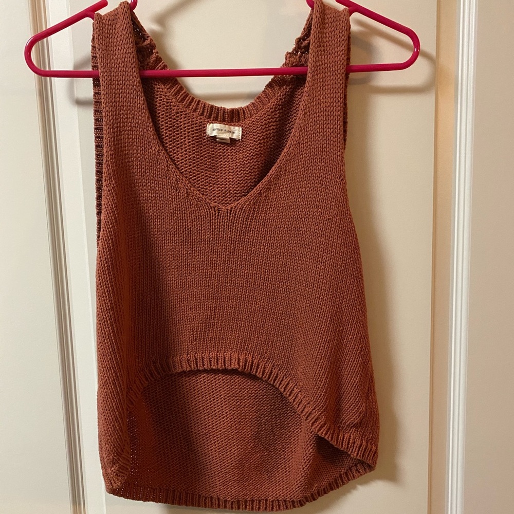Sweater Tank Crop Top